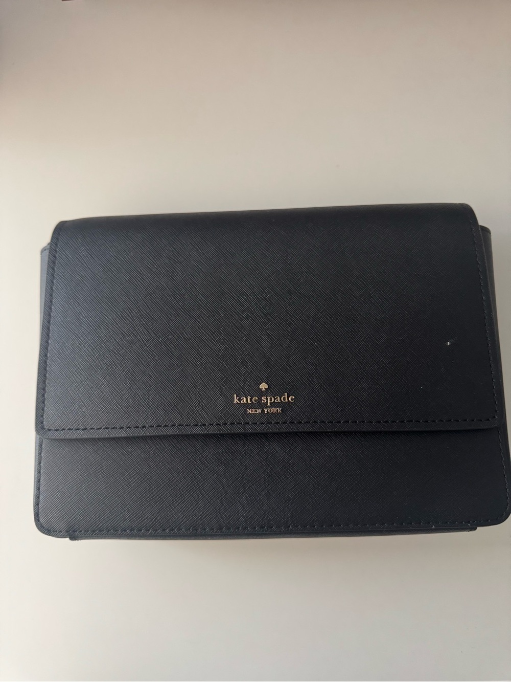 Black Saffiano Leather Crossbody Bag Kate Spade New York - NEW w/ Tag - Picture 3 of 8